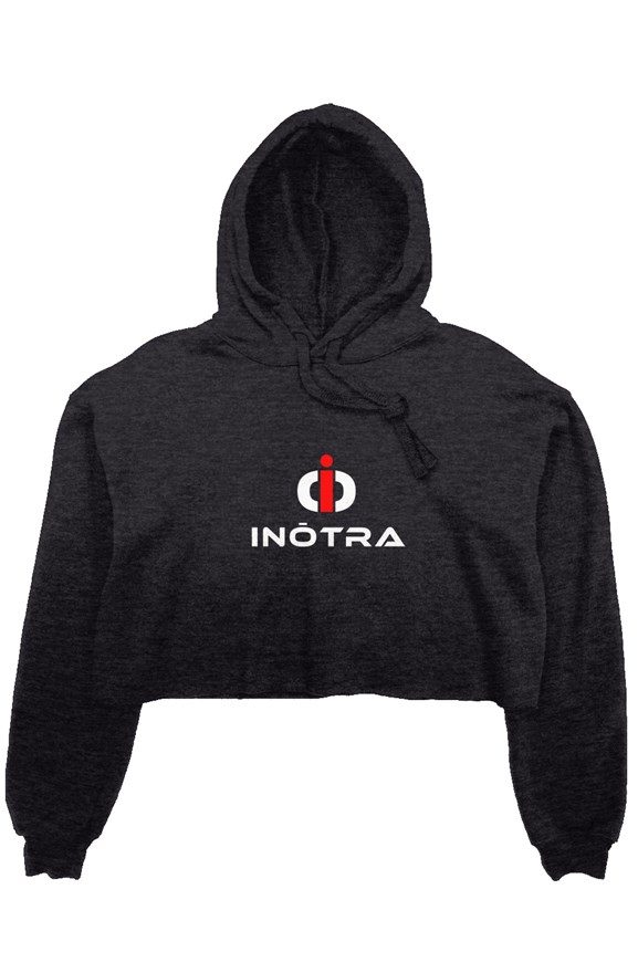 Crop fleece hoodie